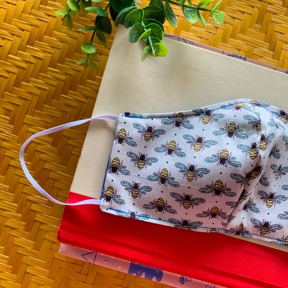 Sold on Etsy Floral Embroidered Face Mask - Picture 5 of 6